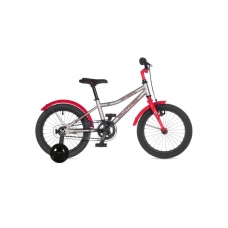 Велосипед AUTHOR (2021) Orbit II 16",рама 9", колір-сріблястий // червоний