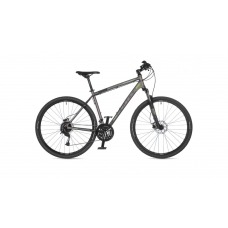 Велосипед AUTHOR (2021) Vertigo 29",  колір-сріблястий (зелений) // чорний