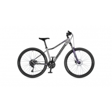 Велосипед AUTHOR (2021) Solution ASL 27.5", колір-сріблястий (чорний) // ліловий