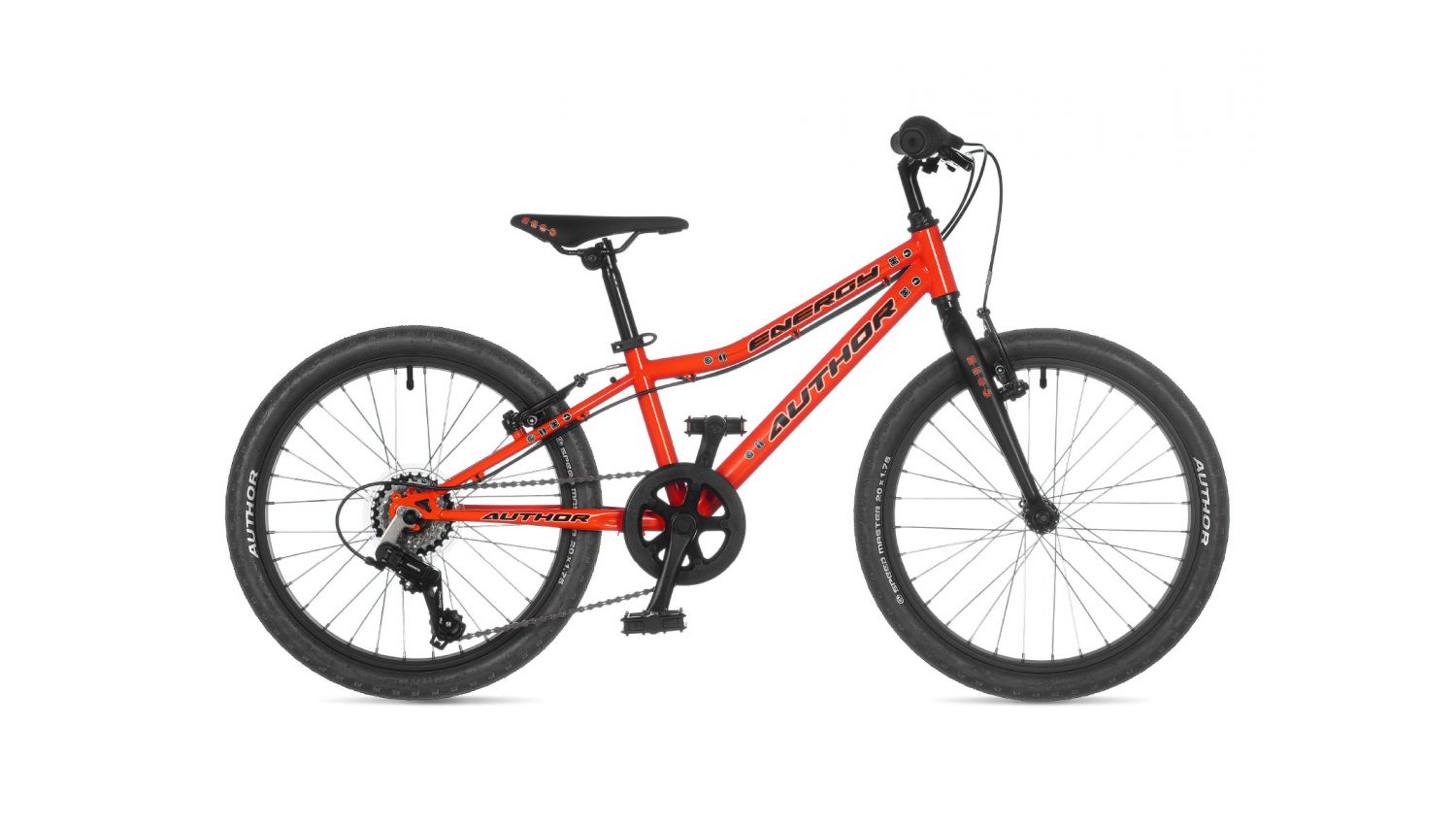 Велосипед AUTHOR (2021) Energy 20", рама 10", колір-помаранчевий // чорний