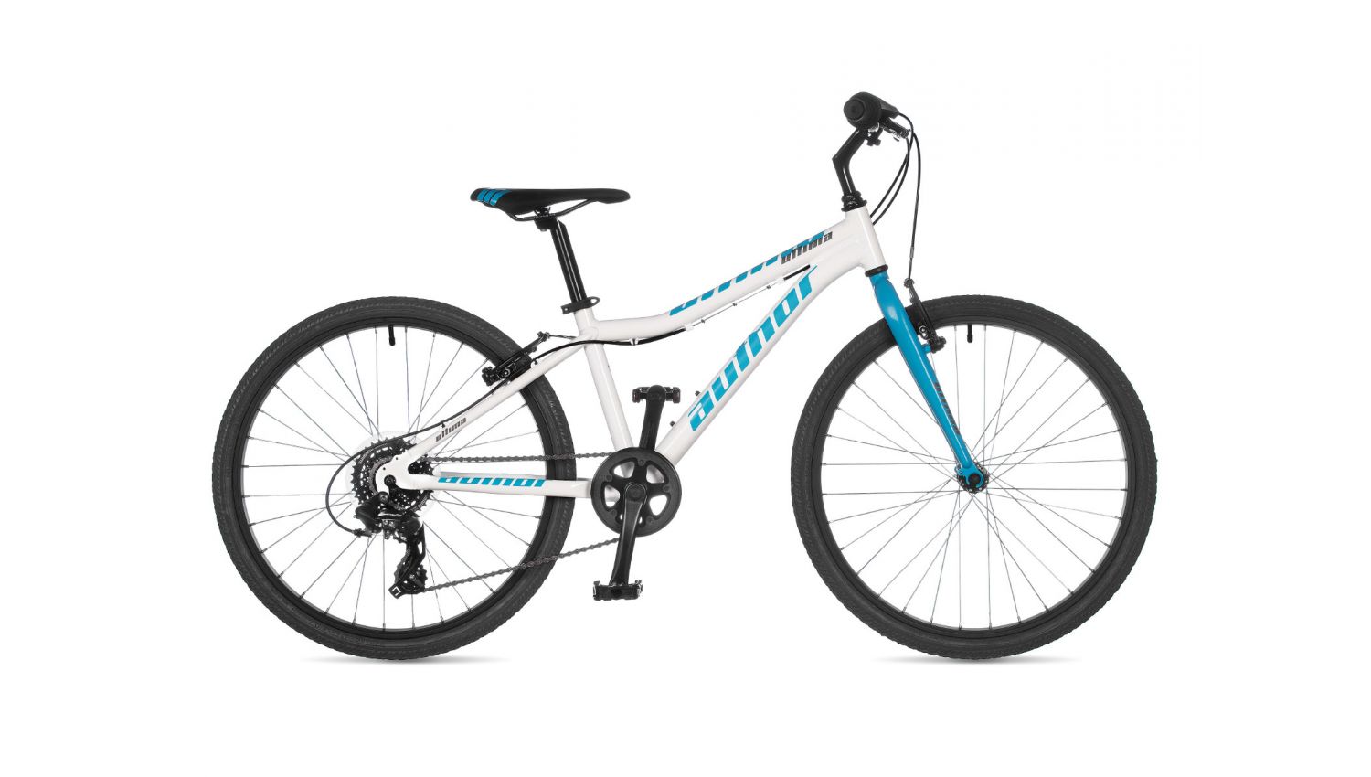 Велосипед AUTHOR (2021) Ultima 24", рама 12,5", колір-білий // блакитний